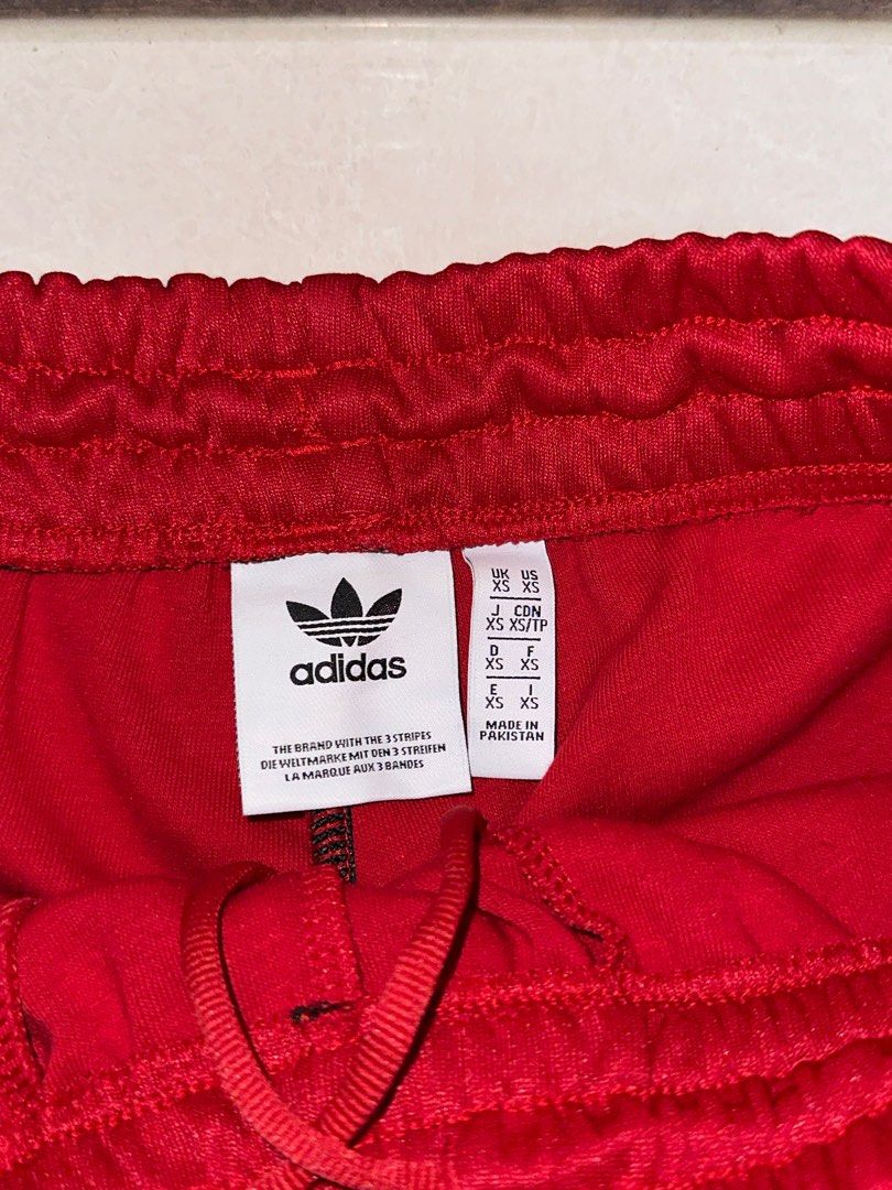 Red adidas joggers hotsell