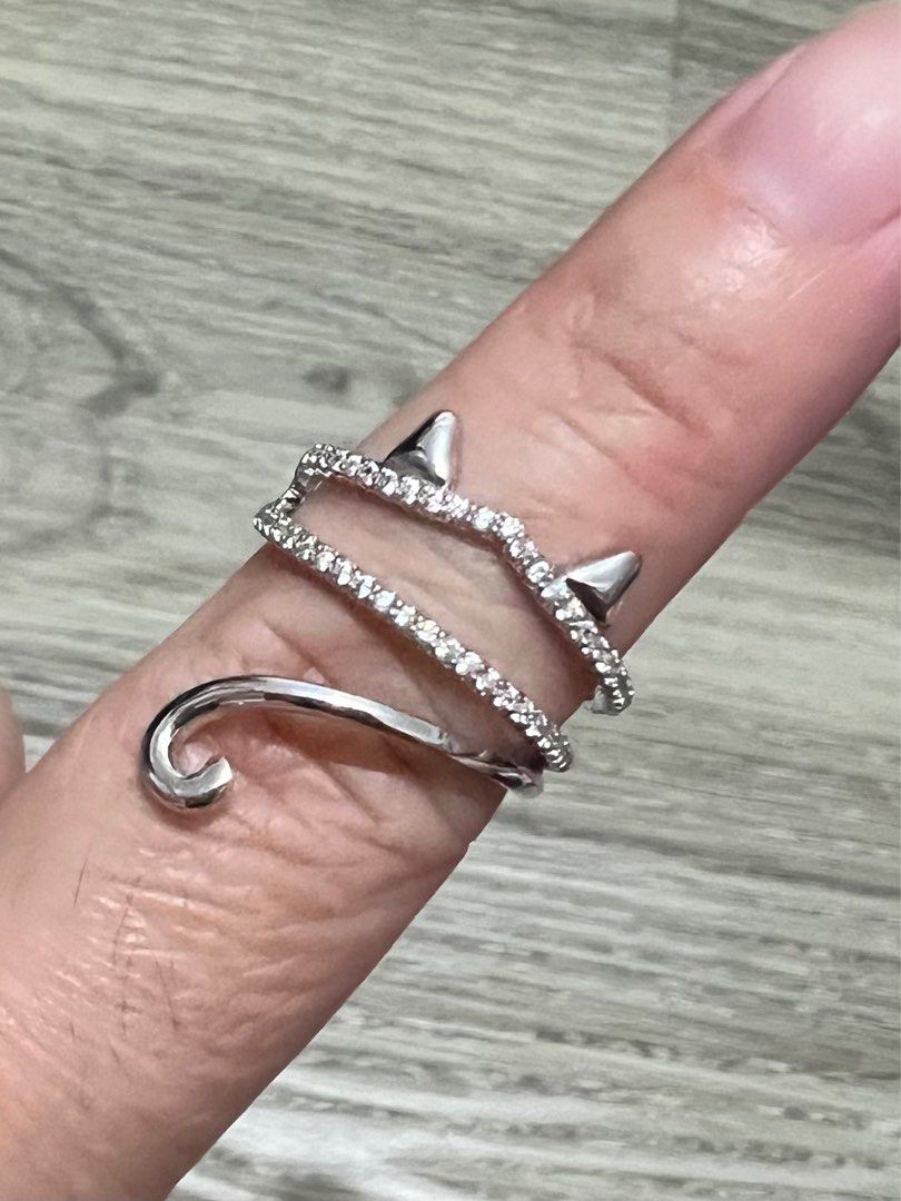 Adjustable silver ring Women s Fashion Jewelry Organisers