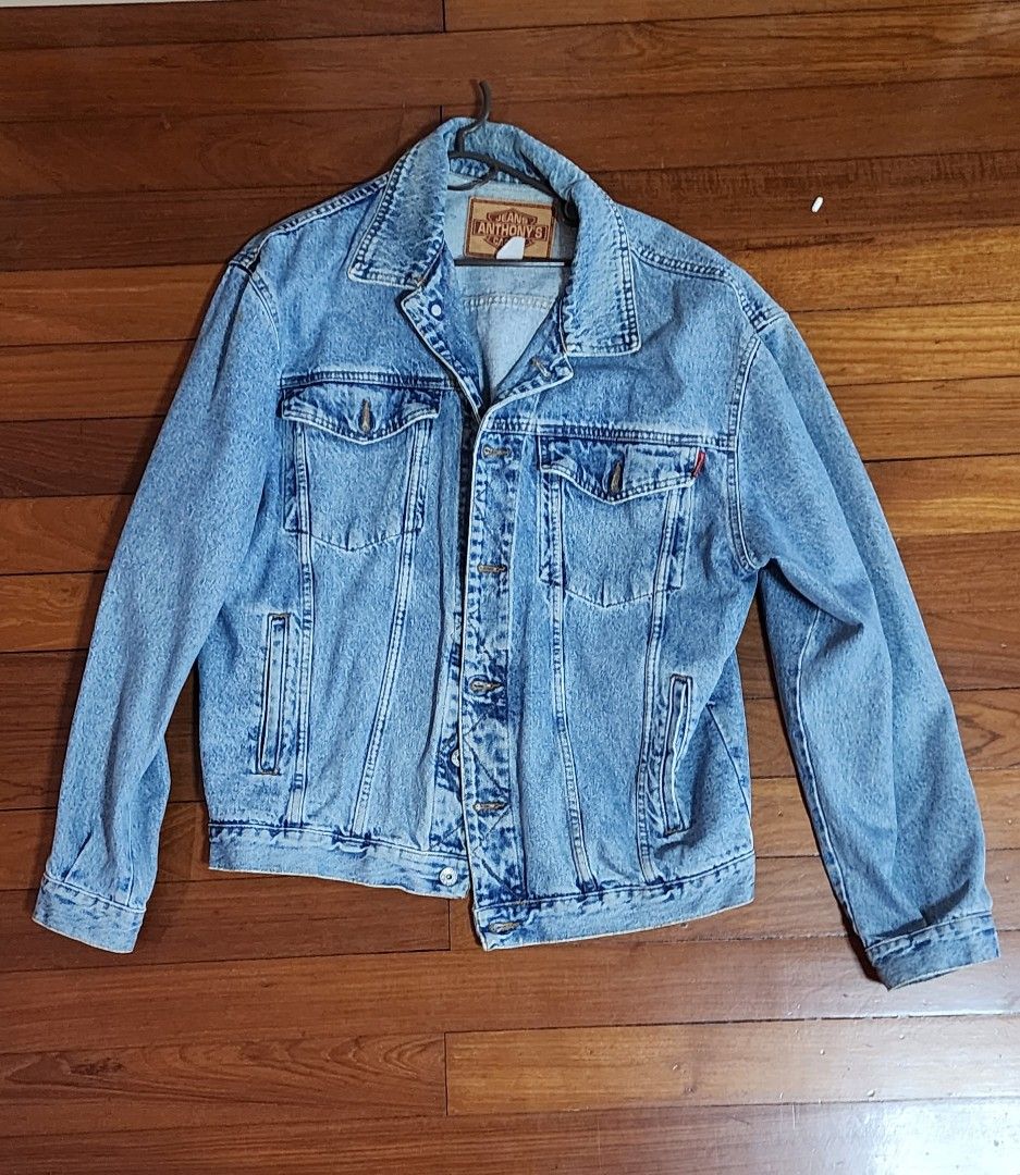 Anthony Casual Thrifted Denim Jacket Men s Fashion Coats