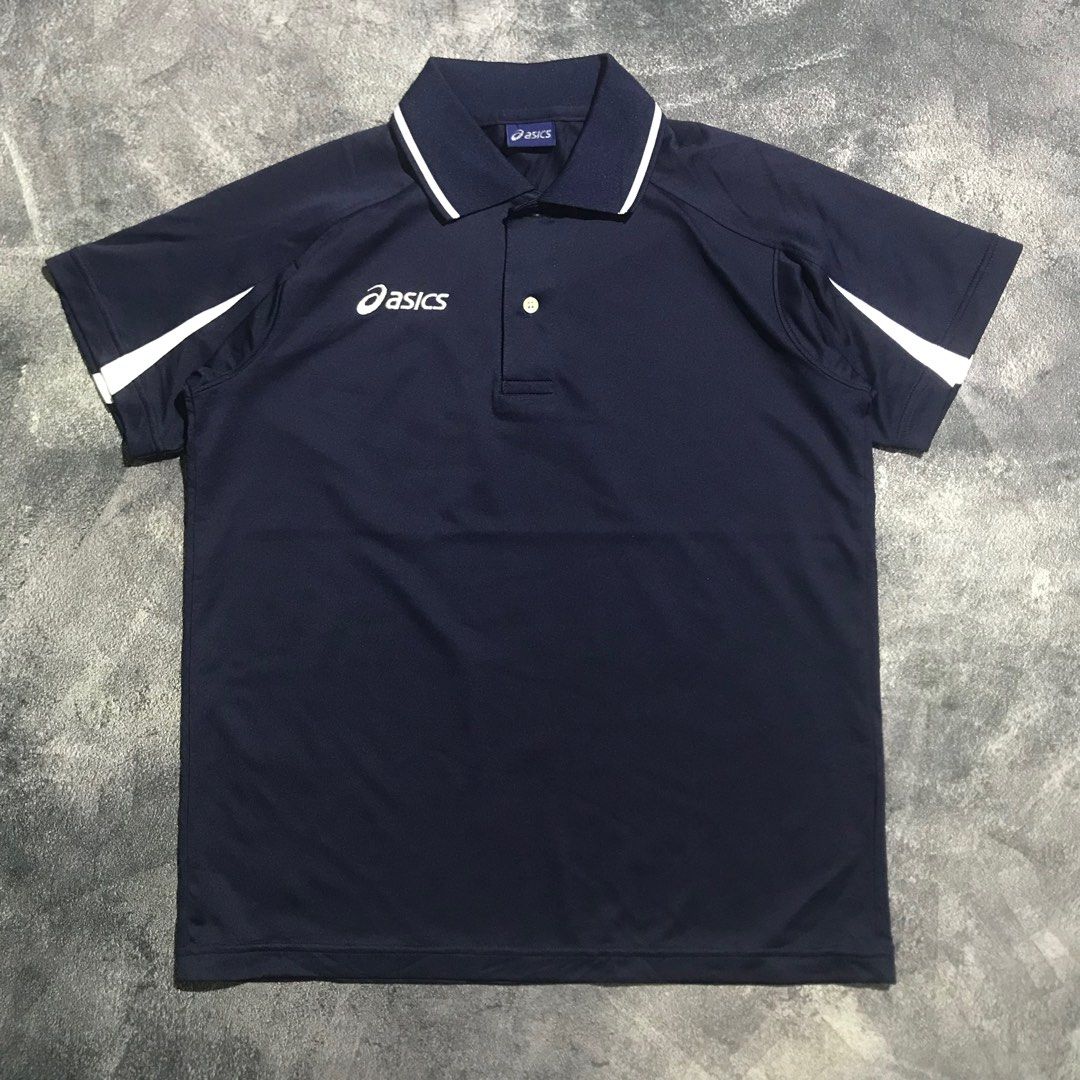 Kaos poloshirt jersey Asics motiondry drifit running sport baju olahraga  tennis adidas puma lari marathon