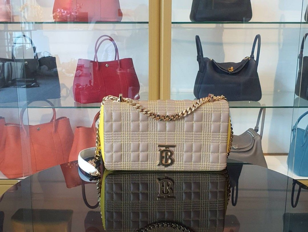 Burberry tricolor shoulder bag top