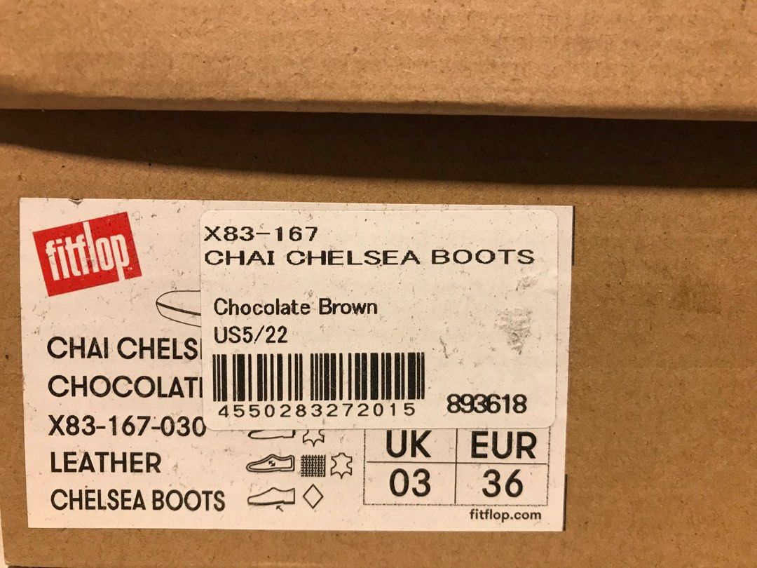 Rarely used Authentic FitFlop Chai Chelsea Leather Boots for Women Braun Colour US 5 EU 36 UK 3 Imported from Japan Size Women s Fashion Footwear Boots on Carousell
