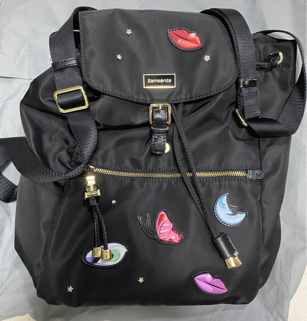 Authentic Samsonite backpack with swarovski Unique Design