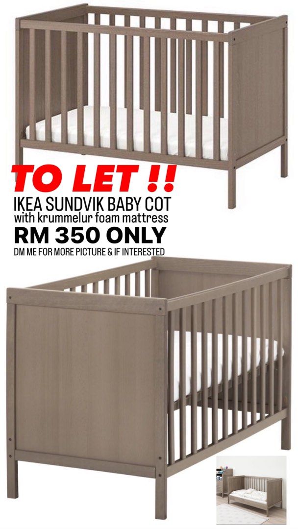Krummelur foam mattress for cot cheap