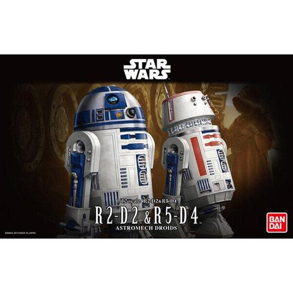Bandai 1/12 R2-d2 & R5-d4 Astromech Droids Model Kit Star Wars, Hobbies ...