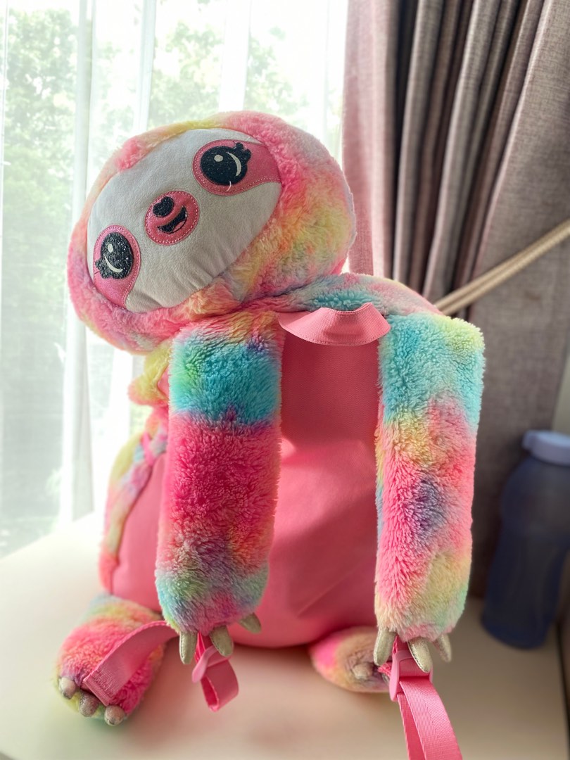 Pink sloth backpack shop