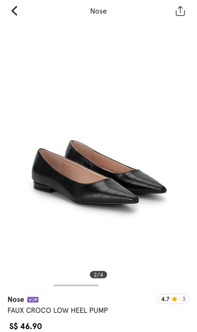 Black Flats Crocs style Women s Fashion Footwear Flats on Carousell