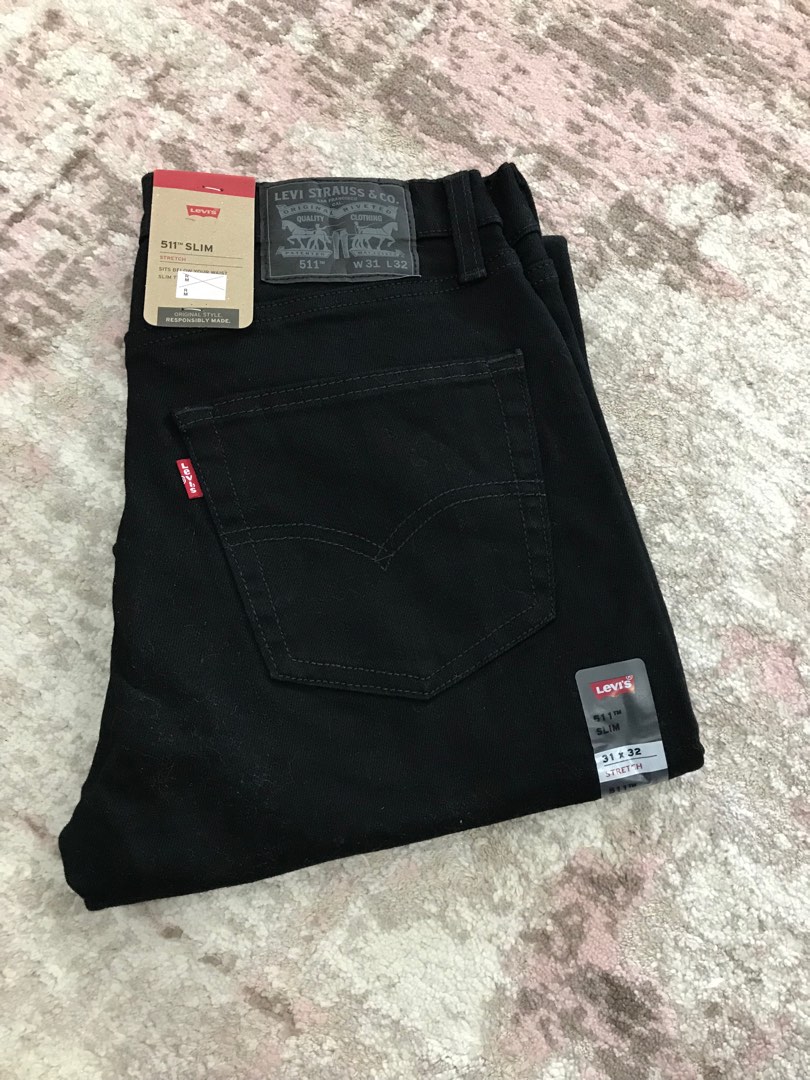Levi's 511 jeans in black stretch 2025