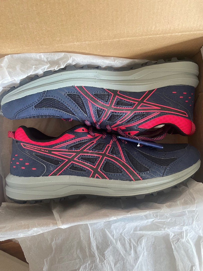Asics women's frequent trail running shoes deals peacoat/pixel pink