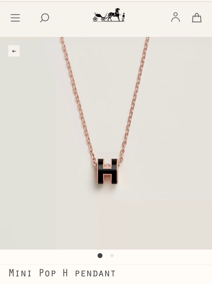 Pop shop h necklace