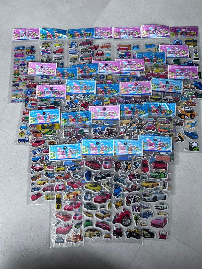 Brand New Vehicle Stickers in a set of 10, Hobbies & Toys, Stationery ...