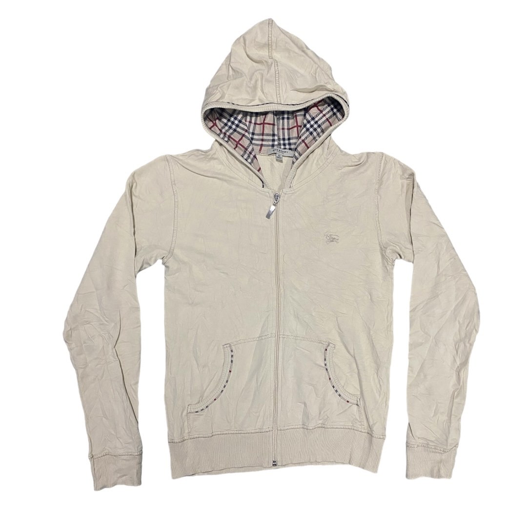 Burberry hoodie mens grey sales