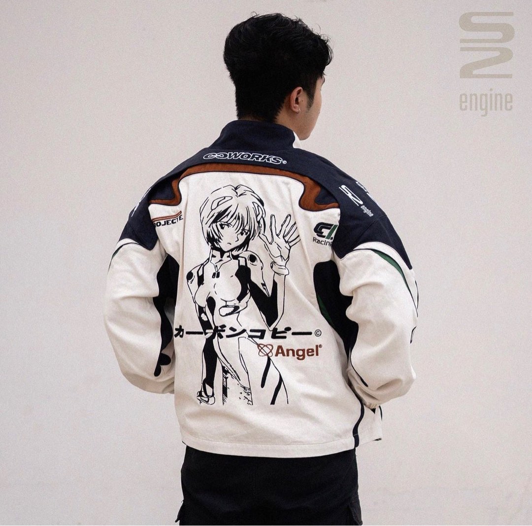 CARBON COPY EVANGELION REI RACING JACKET, Men's Fashion, Coats, Jackets