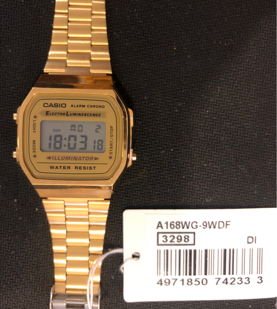 Casio Classic Gold Steel A168WG 9WDF Mobile Phones Gadgets