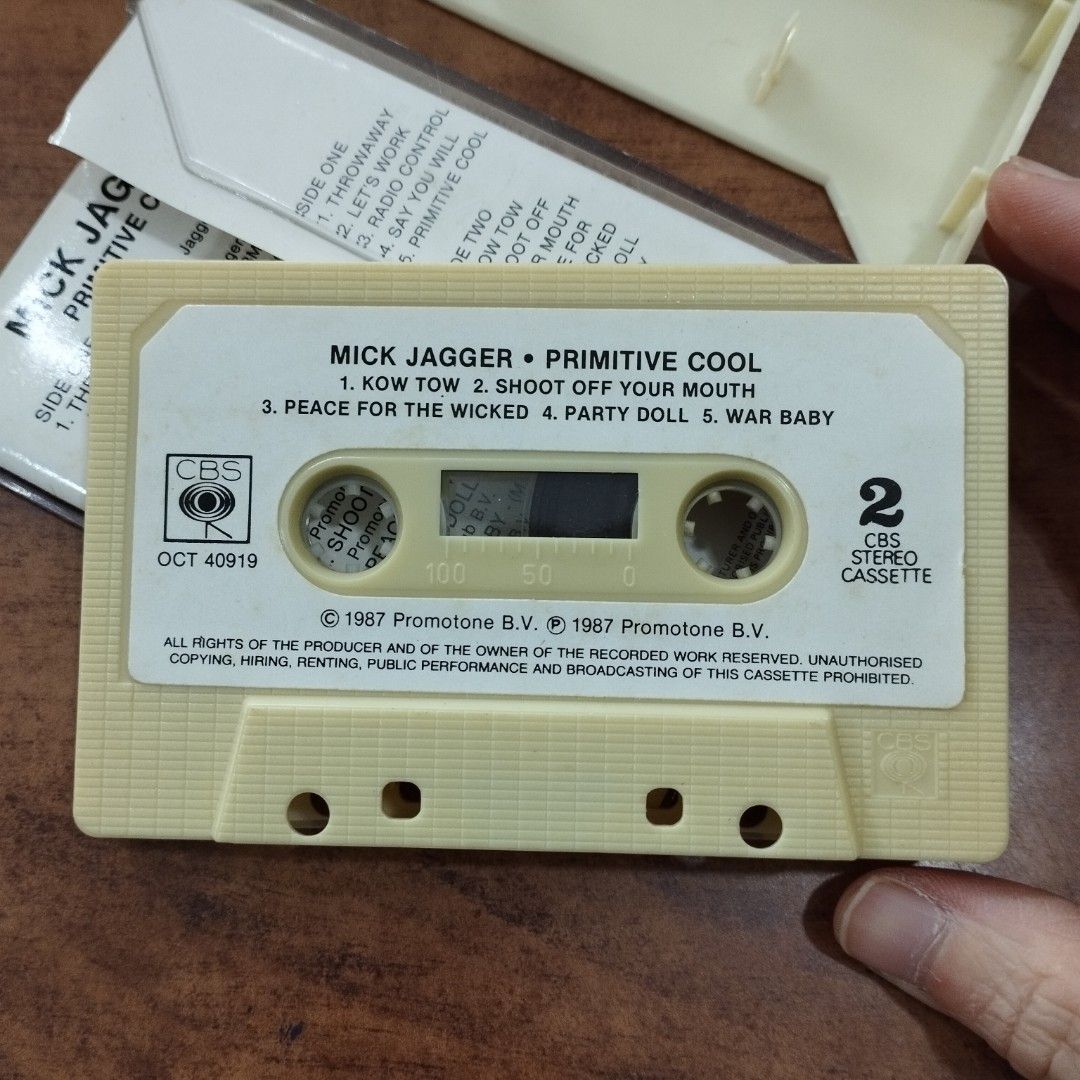 (Cassette) MICK JAGGER PRIMITIVE COOL, Hobbies & Toys, Music & Media