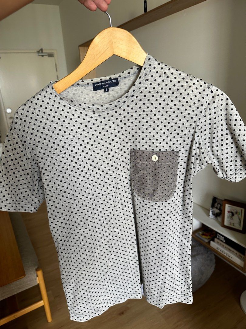 Comme des garcons store polka dot short sleeve