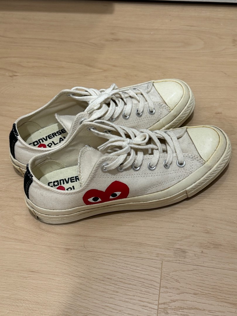 CDG Converse White