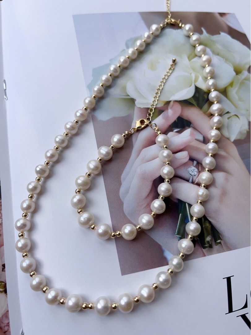 All pearl necklace hot sale