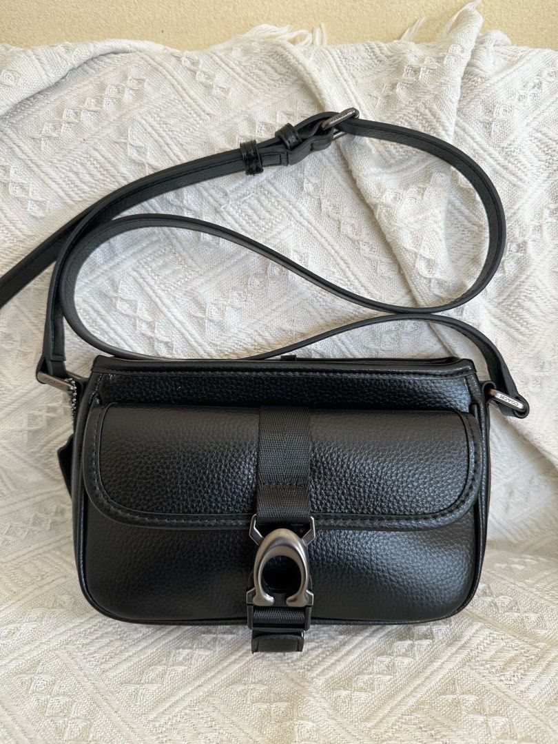 Mens black shop leather crossbody bag