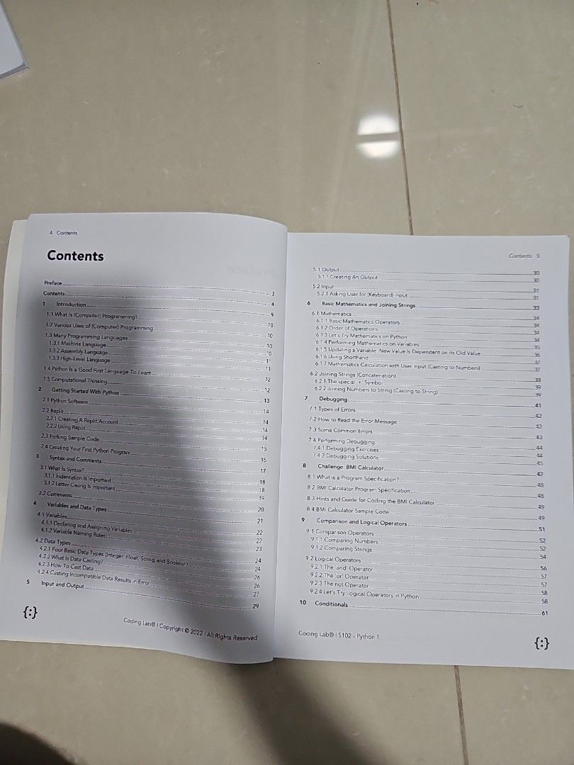 Coding Lab Python Textbooks 1 and 2, Hobbies & Toys, Books & Magazines ...