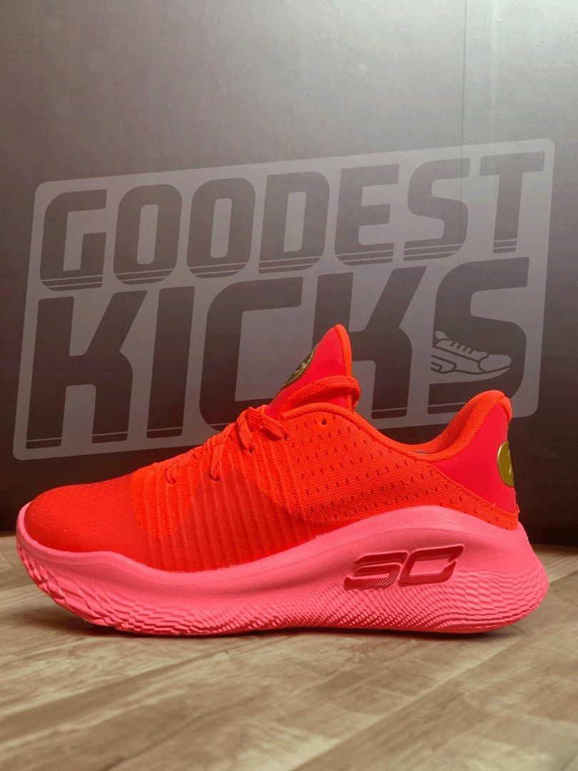 Curry 4 Low Flotro Flooded Red Men s Fashion Footwear