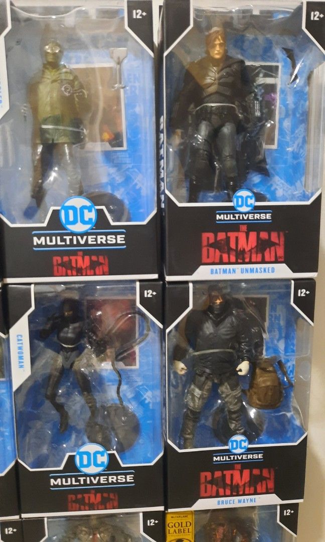 Dc Multiverse Mcfarlane figures superman batman scarecrow catwoman ...