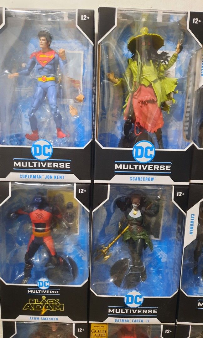 Dc Multiverse Mcfarlane figures superman batman scarecrow catwoman ...