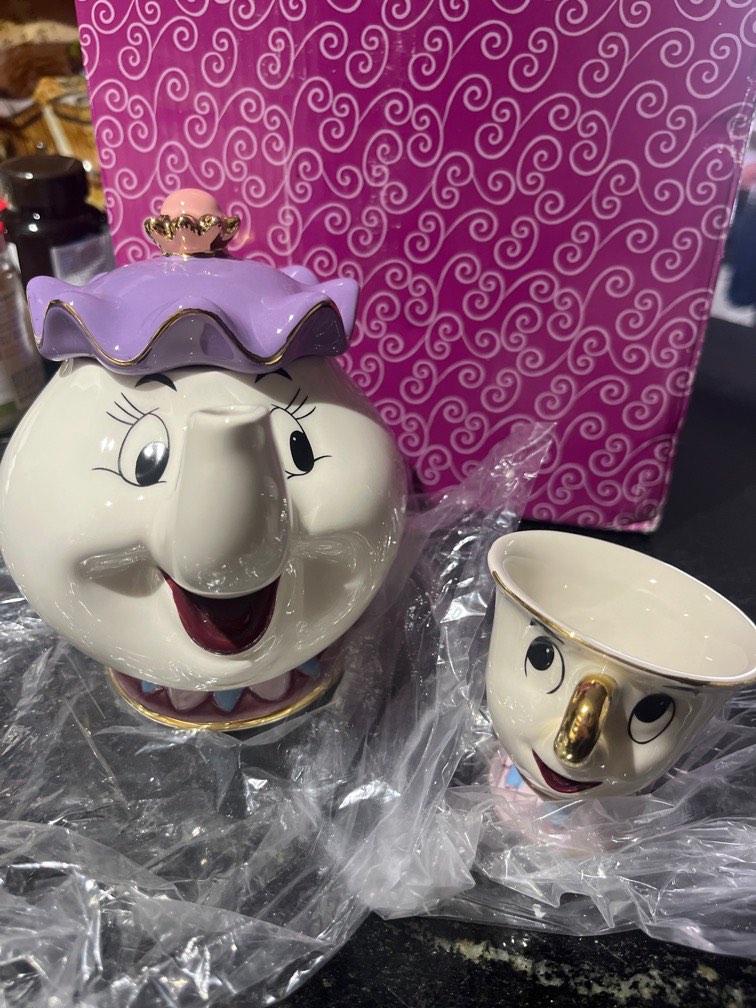 Disney Mrs Potts Tea Set, Furniture & Home Living, Kitchenware