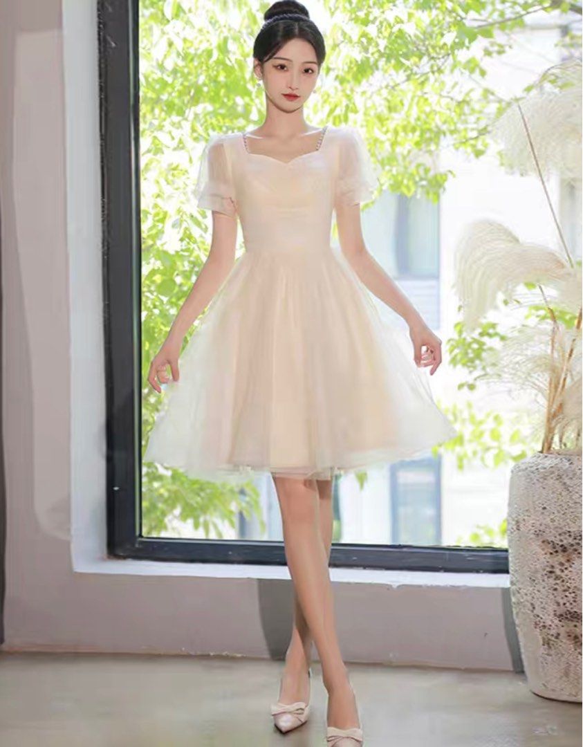 Beige Wedding Dress ROM Dress Women s Fashion Dresses Sets