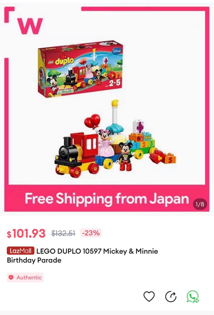 Lego duplo mickey clearance minnie birthday 10597