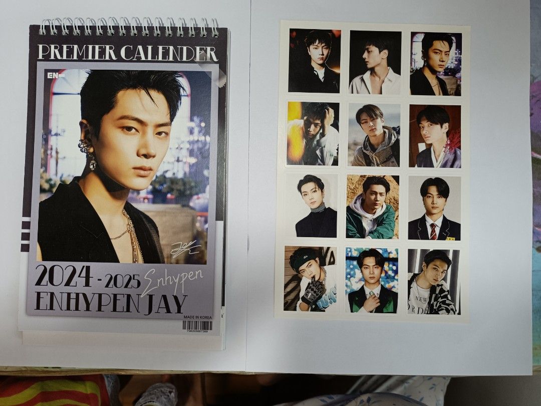 Enhypen Jay 2024 2025 Premium calender Hobbies Toys Memorabilia Enhypen Jay 2024 2025 Premium calender Hobbies Toys Memorabilia