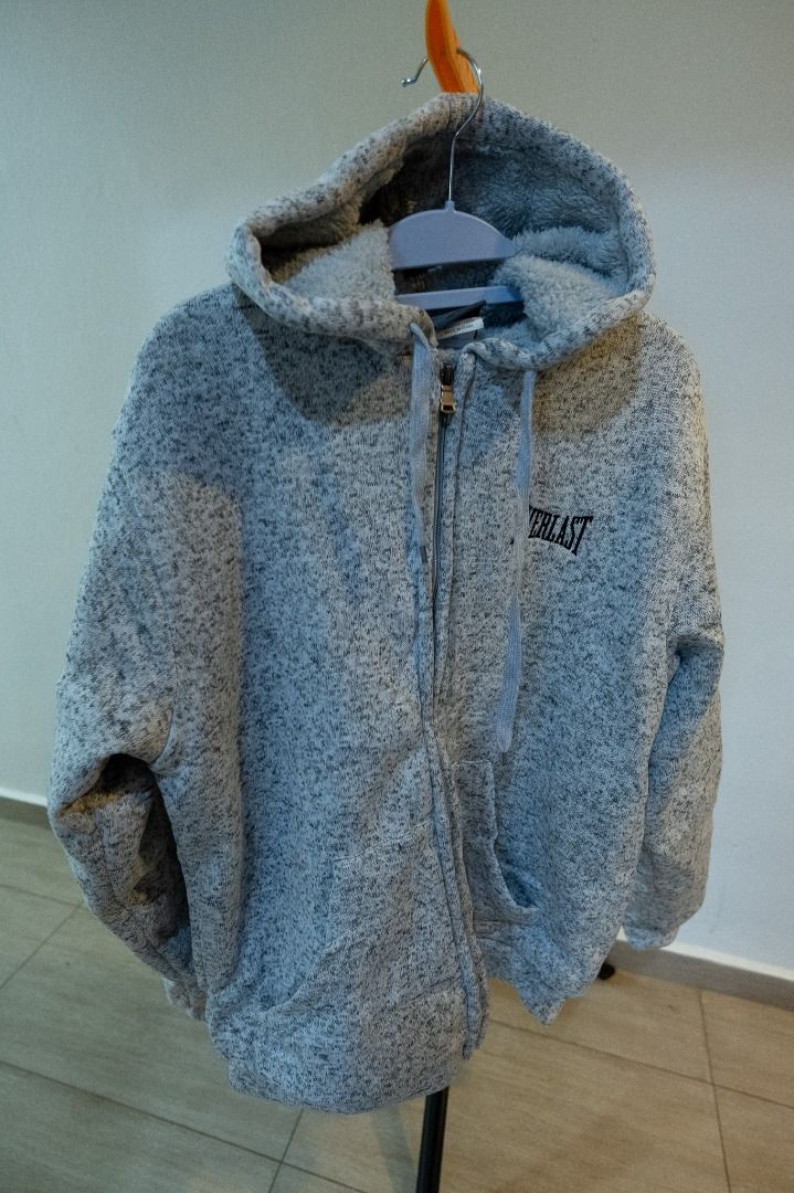 Everlast plush fleece online zipped hoody mens