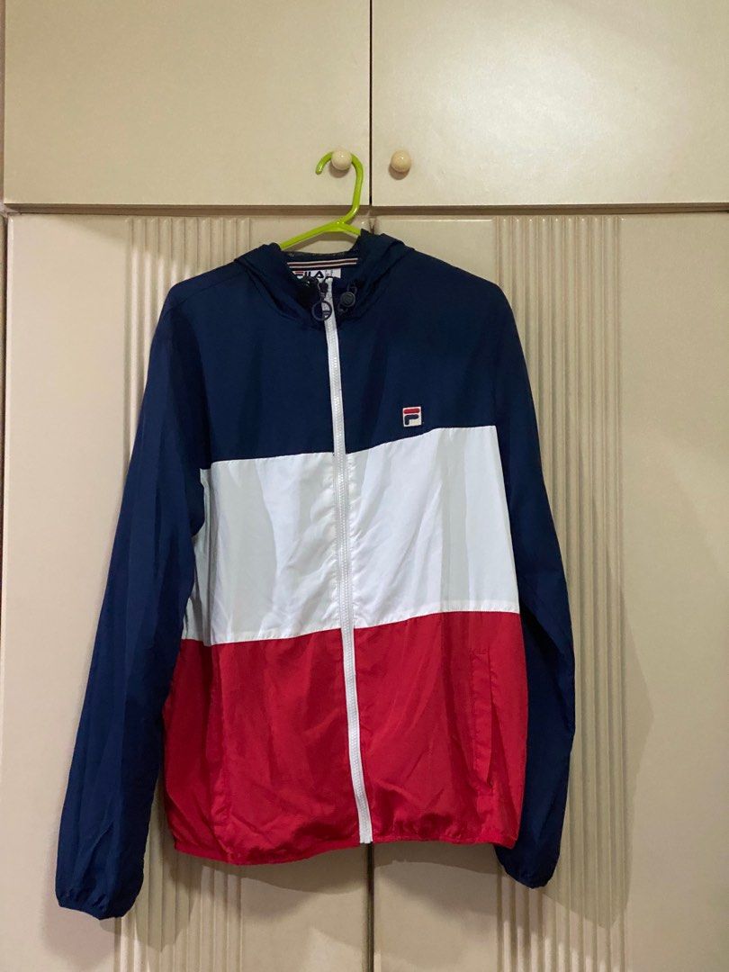Fila red blue white jacket sales