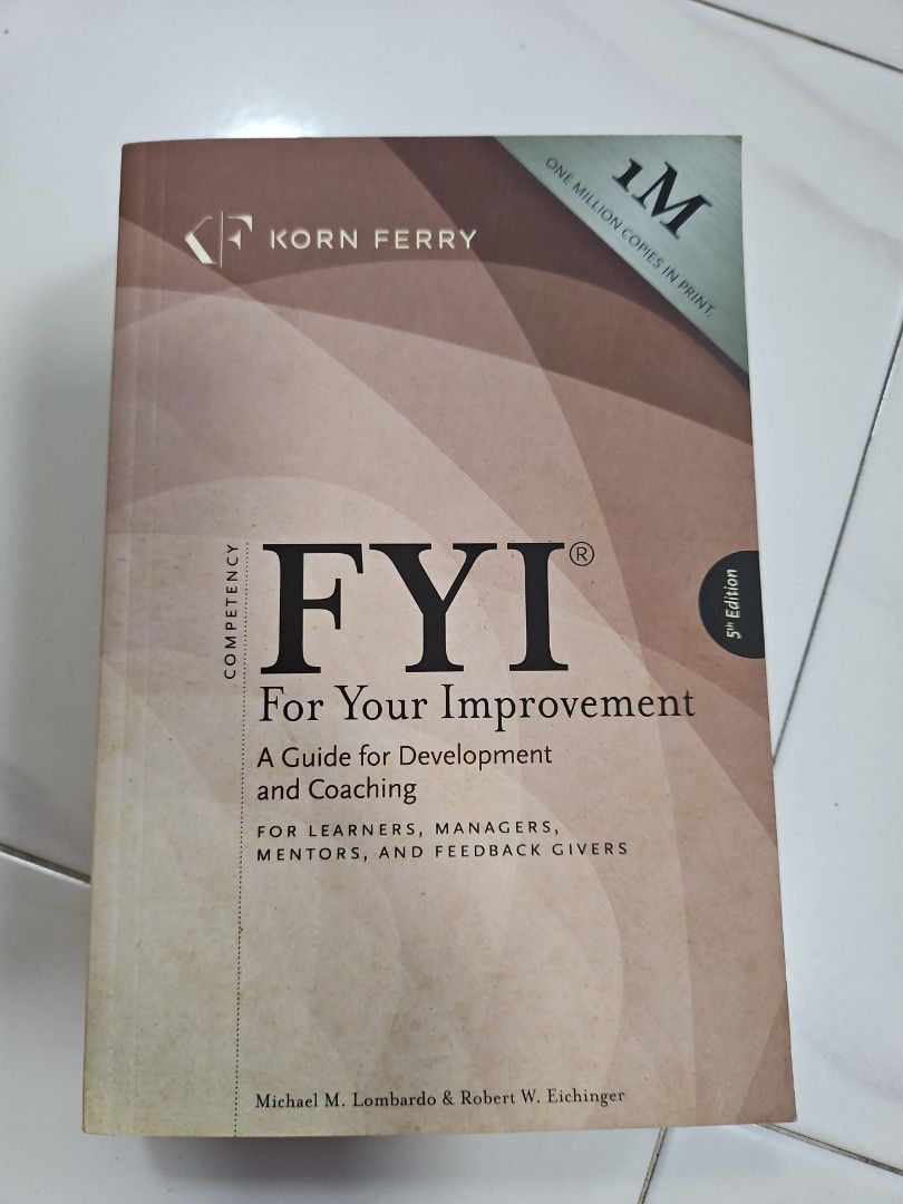 For Your Improvement by Korn Ferry, Hobbies & Toys, Books & Magazines ...
