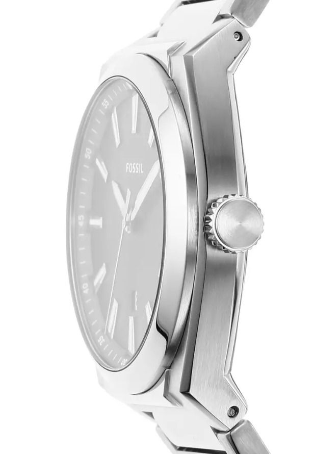 Fossil FS5821 Everett Three-Hand Stainless Steel Black Analog Classic ...