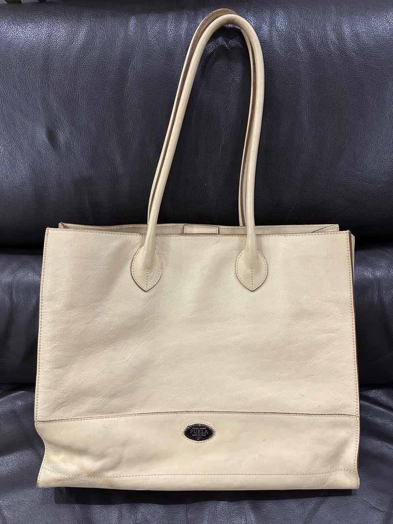 Furla leather tote best sale bag