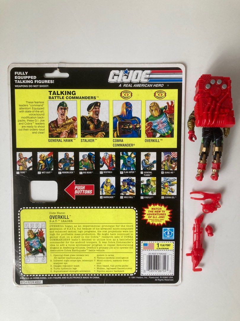 G.I.JOE Overkill 1992 Taking Battle Commanders GI.JOE, Hobbies & Toys ...