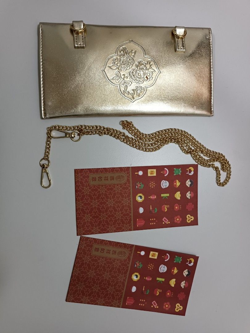 Gold Color Bag 2 pieces Red Packet Women s Fashion Bags