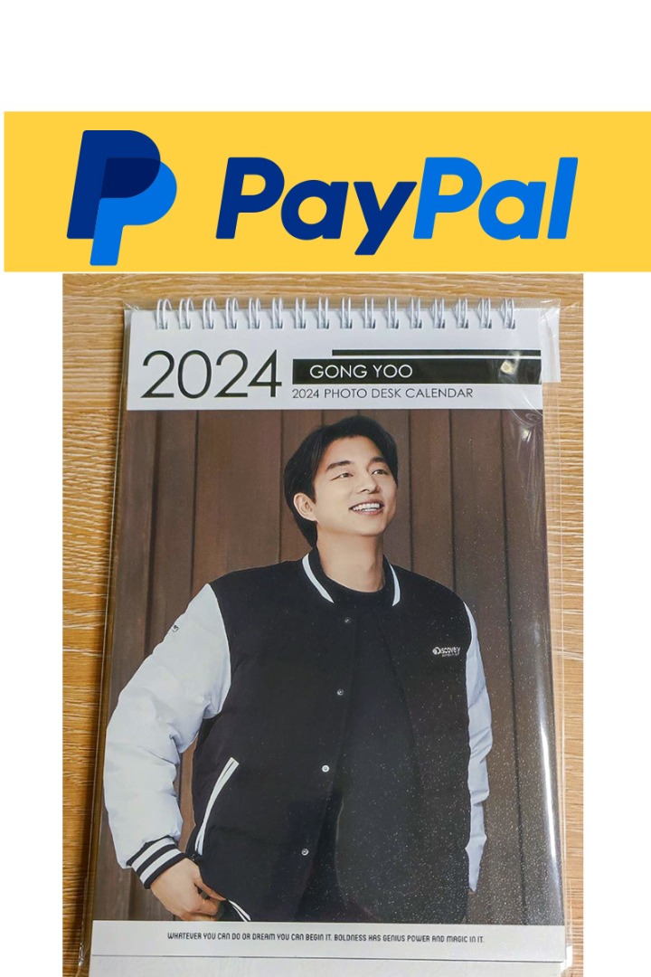 Gong Yoo 2024 Photo Desk Calendar+ Sticker Squid Game 2 Trunk Kpop