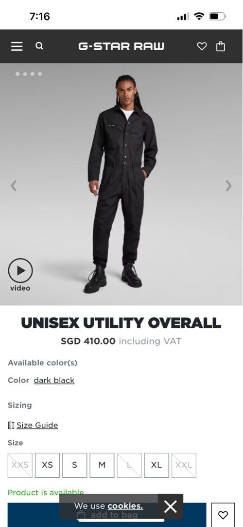 G Star Raw Overalls