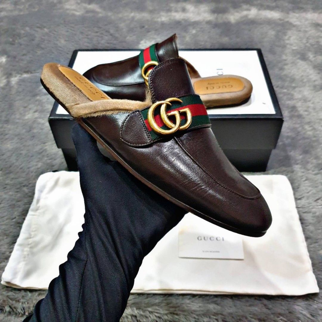 Sepatu loafers top gucci