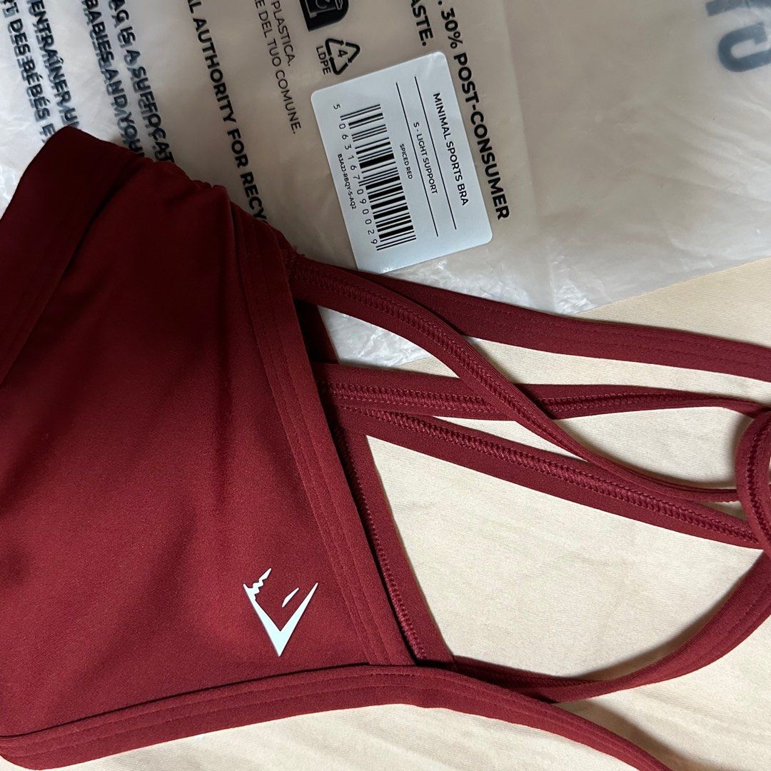 Gymshark minimal sports bra, Women's Fashion, Activewear on Carousell