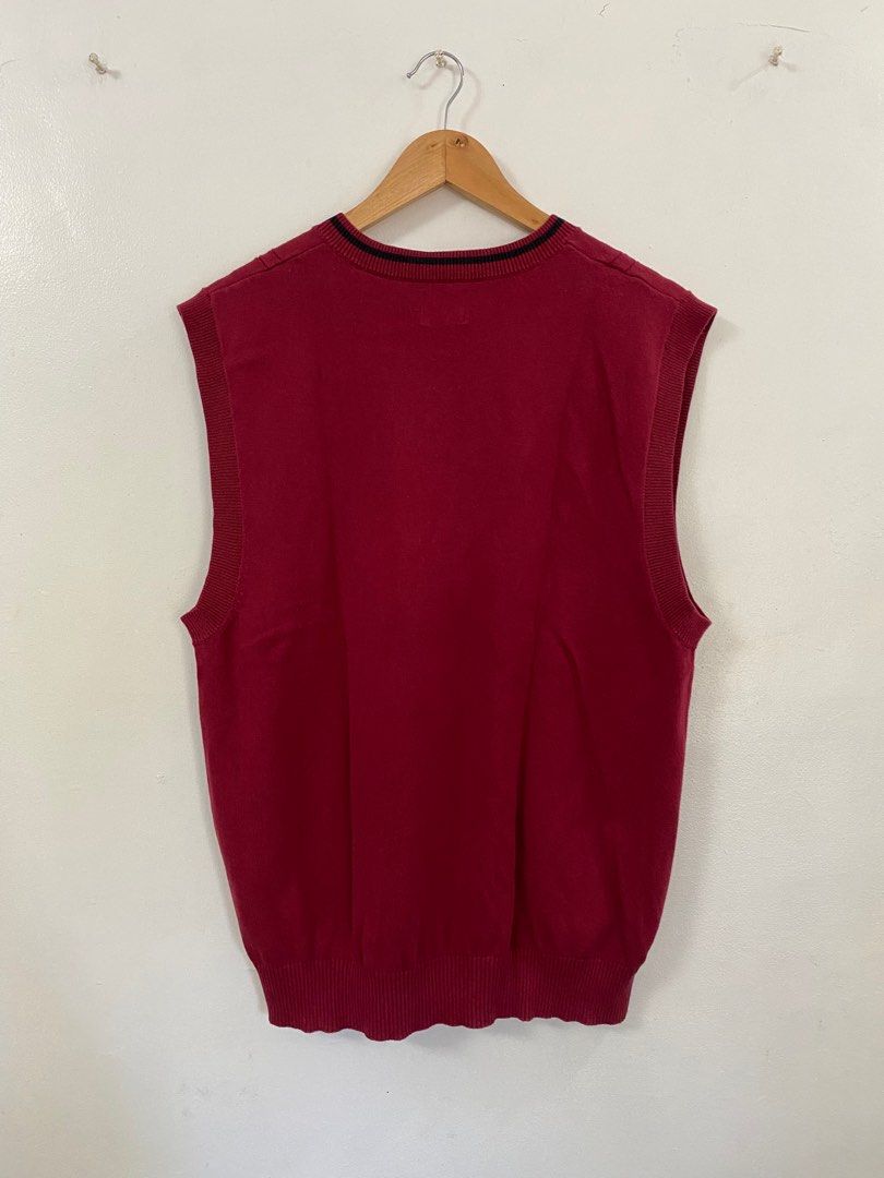 Knitted golf vest top