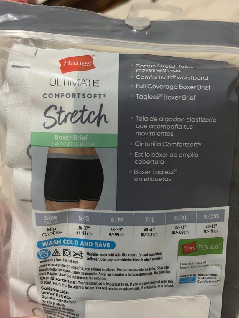 Hanes Comfortsoft Stretch Boxer Brief for Women (pack of 3), Women's  Fashion, Undergarments & Loungewear on Carousell