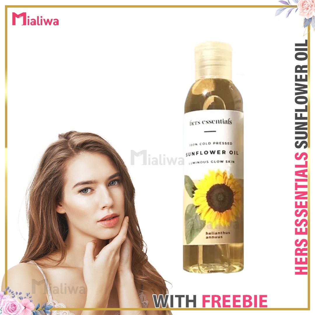Hers Essentials Sunflower Oil 100ml, Pampaputi Whitening Brightening Moisturizing Exfoliating