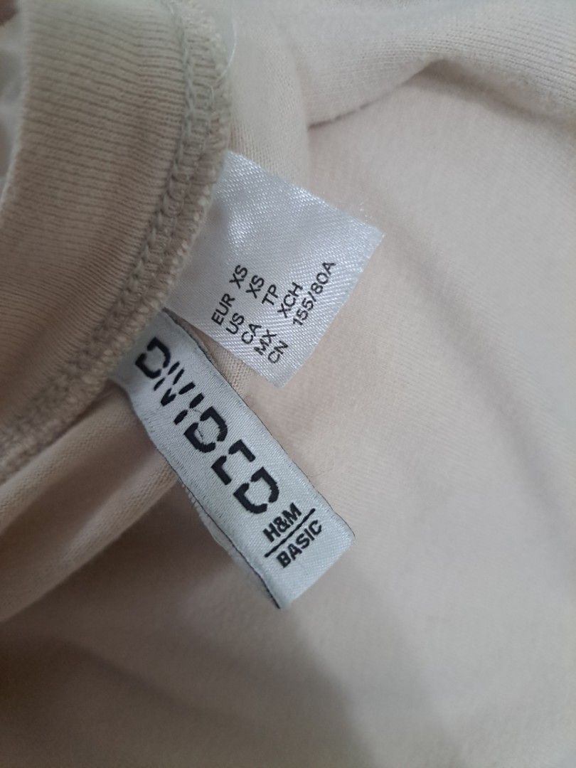 H M Divided Basic Beige Top A little oversized Men s Fashion