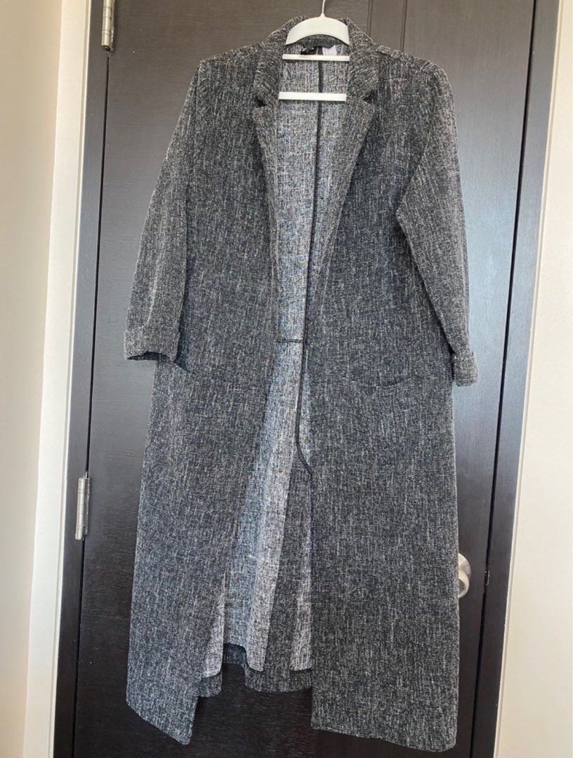 H&M Long coat, Women's Fashion, Coats, Jackets and Outerwear on Carousell