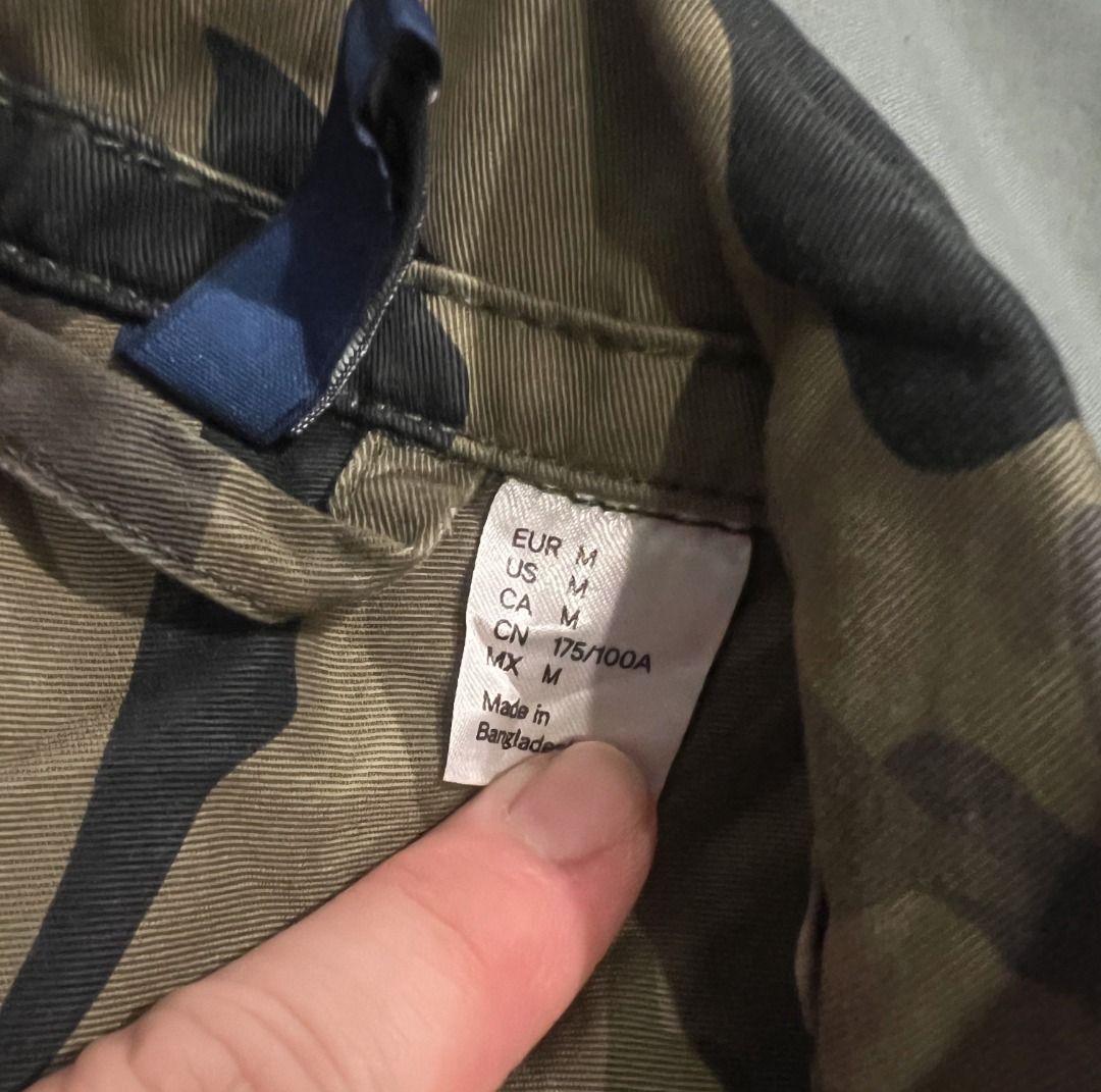 H M Men Camo Jacket M Men s Fashion Coats Jackets and Outerwear