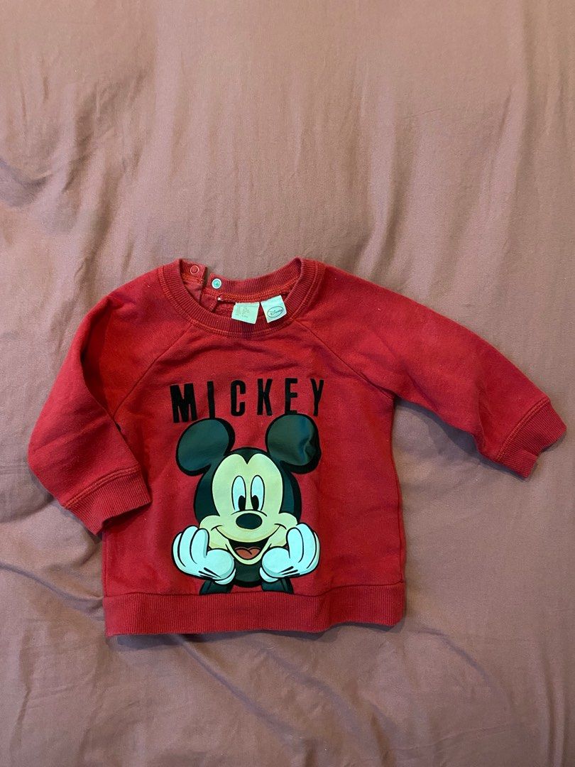 H&m mickey mouse long sleeve cheap