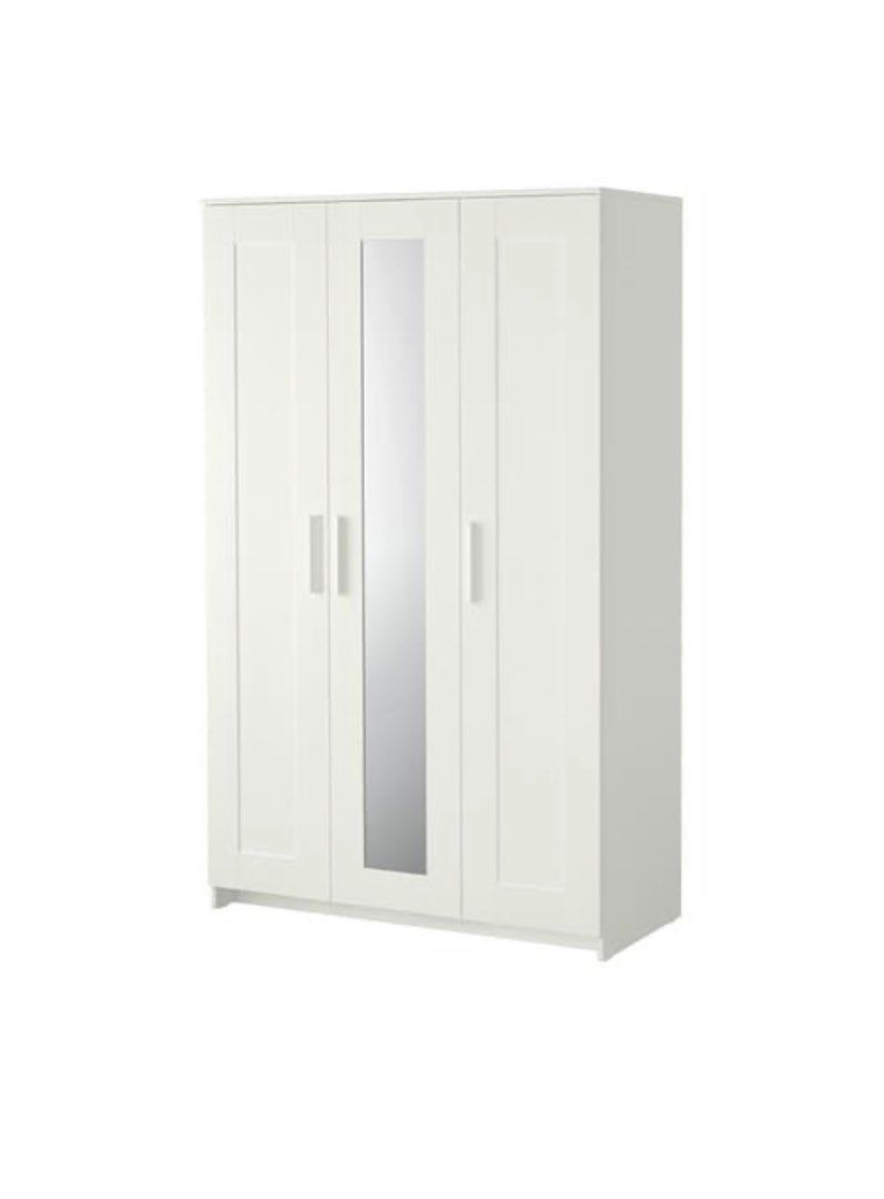 Ikea Brimnes wardrobe 3 pintu, Furniture & Home Living, Furniture